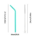 thumbnail image 5 of Vxdvou Reusable Silica Gel Straw Set, Multicolor Travel Straws for Picnics & Fitness, Eco-Friendly, Heat-Resistant, Durable for Beverages, Dishwasher Safe, Comfortable Drinking Experience, 5 of 8