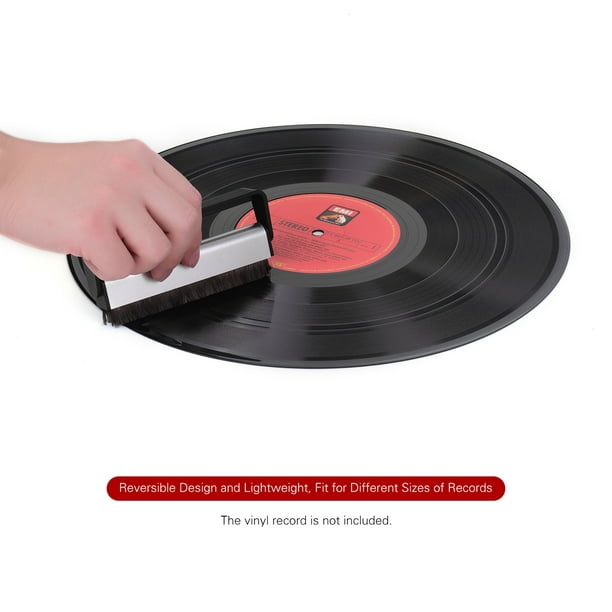 Brosse Disque Vinyle, Antistatique, Accessoire Vinyle, Brosse en Fibre  de Carbone pour disques vinyles