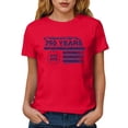 thumbnail image 6 of TOWED22 4th of July Outfits for Women USA Patriotic Shirts for Women Short Sleeve Shirts American Flag Summer Tops(Watermelon Red,XXXL), 6 of 8
