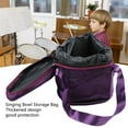 thumbnail image 3 of Bolsa de Almacenamiento de cuencos de Cristal, Estuche de Transporte Portátil Con Cremallera Doble y Bolsillo externo para cuenco de música, 3 of 7