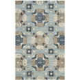 thumbnail image 6 of SAFAVIEH Blossom Naomh Geometric Wool Area Rug, Blue/Multi, 4' x 6', 6 of 6