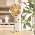 thumbnail image 4 of PureCasa Portable Handheld Mini Fan USB Rechargeable, Summer Supplies Battery Operated Spray Small Fan that Blows Cold Air, Personal Cooling Fans for Travel Indoor Outdoor, 1 Pack, Yellow, 4 of 5