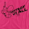 thumbnail image 2 of Grim Adventures of Billy & Mandy Destroy Us All Women's T Shirt, Hot Pink, Small, 2 of 6