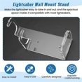 thumbnail image 5 of Lightsaber Wall Mount Stand Light Saber Display Rack Wall Holder-Included Screws Hardwares for Most, 5 of 5