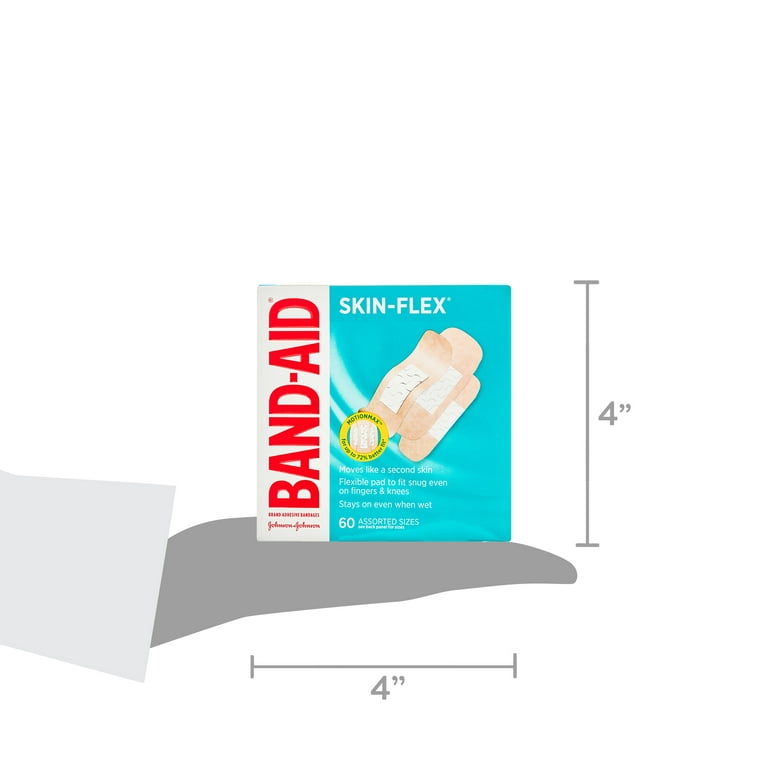 HSA Eligible  Band-Aid Skin-Flex Adhesive Bandages, Assorted Sizes