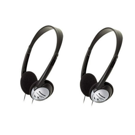 2 Pack Panasonic RP-HT21 Lightweight Headphones with XBS