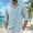Blue, variant on Button Down Shirt for Men Casual Regular Fit Soft Shirts Solid Color Loose Collared Workwear Grey Size M