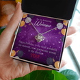 thumbnail image 2 of To My Mom Birthday Message Best in Universe Infinity Knot Necklace Message Card, 2 of 17