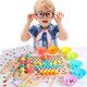 thumbnail image 1 of Wooden Kids Toys Hands Brain Training Clip Beads Puzzle Board Math Game Baby Early Educational Toys For Children heqiyong LED, 1 of 2