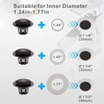 thumbnail image 2 of Bathroom Sink Drain Stopper with Hair Catcher ,Oil Rubbed Bronze Universal 2-in-1 Pop up Brass Sink Stopper Plug Strainer ,Fits 1-1/8" to 1-1/2" Drain Holes ,2 pack, 2 of 6