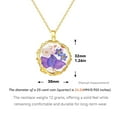 thumbnail image 4 of Birth Flower Necklaces for Women,April Month Daisy Real Pressed Flower Necklace,Boho-Style Personalized Jewelry,Handmade Floral Pendant,Thoughtful Gift for Christmas,Birthday|18", 4 of 5