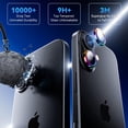 thumbnail image 3 of Dteck Camera Lens Protector for iPhone 16 Plus, Individual Metal Ring 9H Hardness HD Tempered Glass Camera Screen Protector Cover for iPhone 16 Plus,Multicolour, 3 of 5