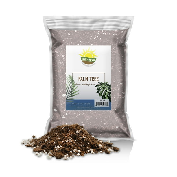 All Purpose Palm Potting Soil (8 Quarts), Mix for Growing Palm Plants