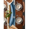 thumbnail image 5 of Table Runner Blue Brown Table Decoration for Kitchen Dinning Water Ripple Table Decoration for Indoor Outdoor Party Wedding Decor 13x90inch, 5 of 7