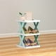 thumbnail image 4 of Estantería de almacenamiento DIY | Organizador ajustable de 3 niveles para zapatos, plantas y baño | Estantería de plástico moderna de estilo escandinavo | Verde, naranja y azul, 4 of 6