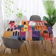 thumbnail image 5 of Yayeee Tablecloths for Rectangular Tables 54 x 54 inch Party Table Cover, Art Buildings, 5 of 6