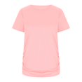 thumbnail image 5 of CAIXAI Maternity Shirts For Women Irregular Tie Dye Hem Tee Shirt Casual Short Sleeve Crew Neck Basic Nursed T Shirt Top Breastfeeding, 5 of 5