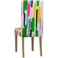thumbnail image 4 of ABPHQTO Trazos de acuarela de colores. Funda protectora para silla elástica, funda para asiento para comedor, Hotel, boda, fiesta, juego de 4, 4 of 4