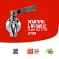 thumbnail image 2 of Geo Red Porcelain Ceramic 5 Gallon Capacity Dispenser, Stainless Steel Faucet with Included Lid, 2 of 6
