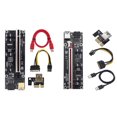 thumbnail image 1 of Juego de 2 tarjetas de extensión PCIE Riser 009S Plus Mining Super Version PCIE X16 PCI Express para tarjetas de video de minería (rojo y negro), 1 of 6