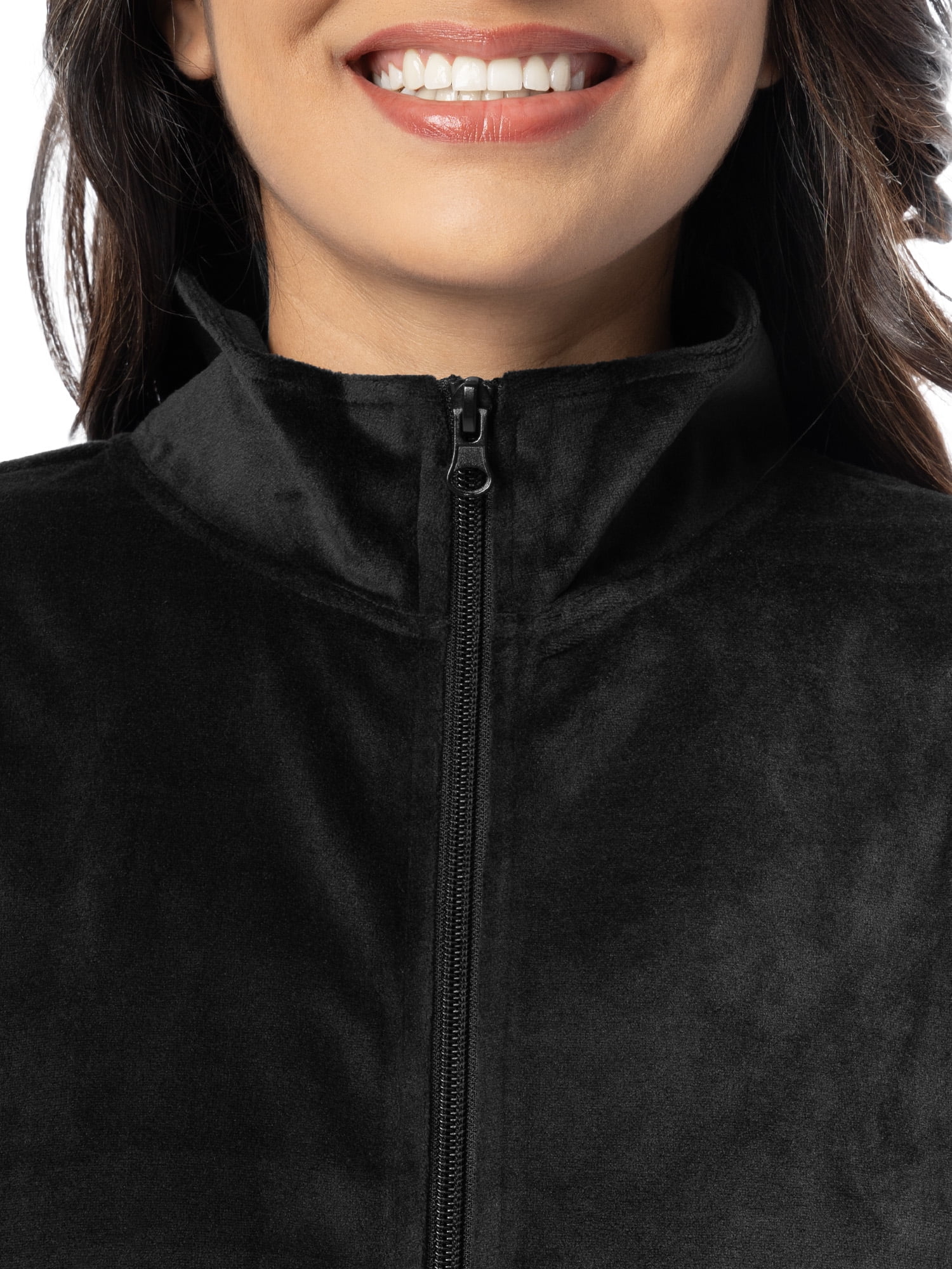 Athletic Works Women's Soft Velour Jacket and Pant Tracksuit, Size S-XXL