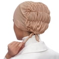 thumbnail image 2 of Hijab Underscarf qinhaie Women's Solid Color Mesh Hat, Breathable Elastic Belt Cap Scarf, Lightweight Bottoming Headwrap Rose Gold Sun Hats One Size, 2 of 4