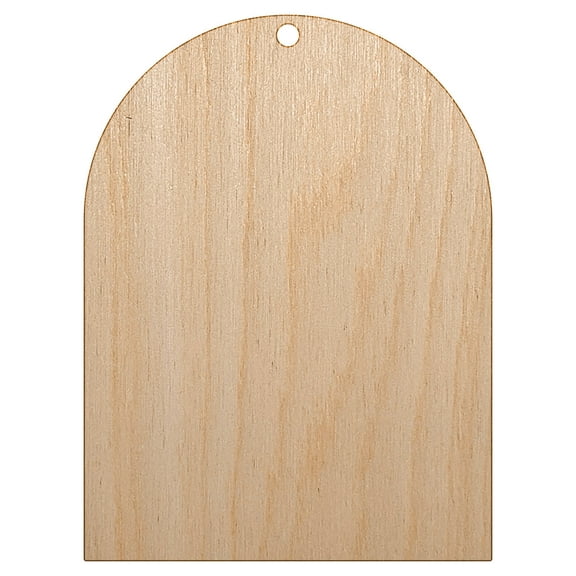 Tombstone Halloween Solid Wood Holiday Christmas Tree Ornament Unfinished DIY Pre-Drilled Craft