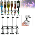 thumbnail image 4 of Wine Liquor Dispenser Wall Mount Stand Rack Beer Alcohol Holder Bar 4 Bottle, 4 of 11