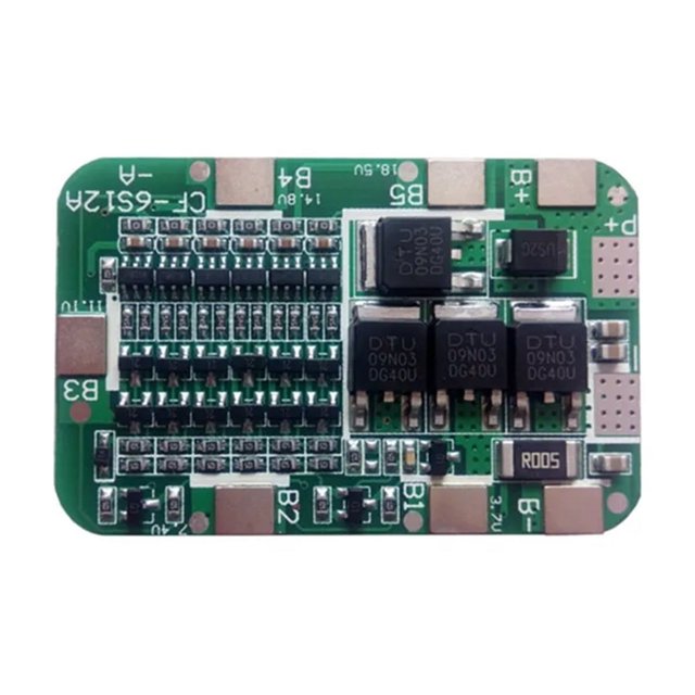 Carte de Protection Lithium 5S 12A/6S15A 18V 24V pour Lot de 5/6 18650 Pcs BMS Module de Pile Li-ion, Sécurité et Fiabilité