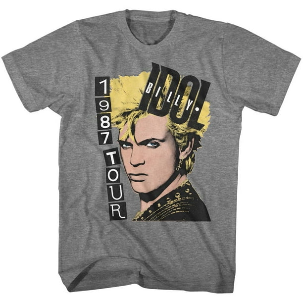 Buy Cool Shirts Men's Billy Idol '87 Concert Tour Tee Shirt