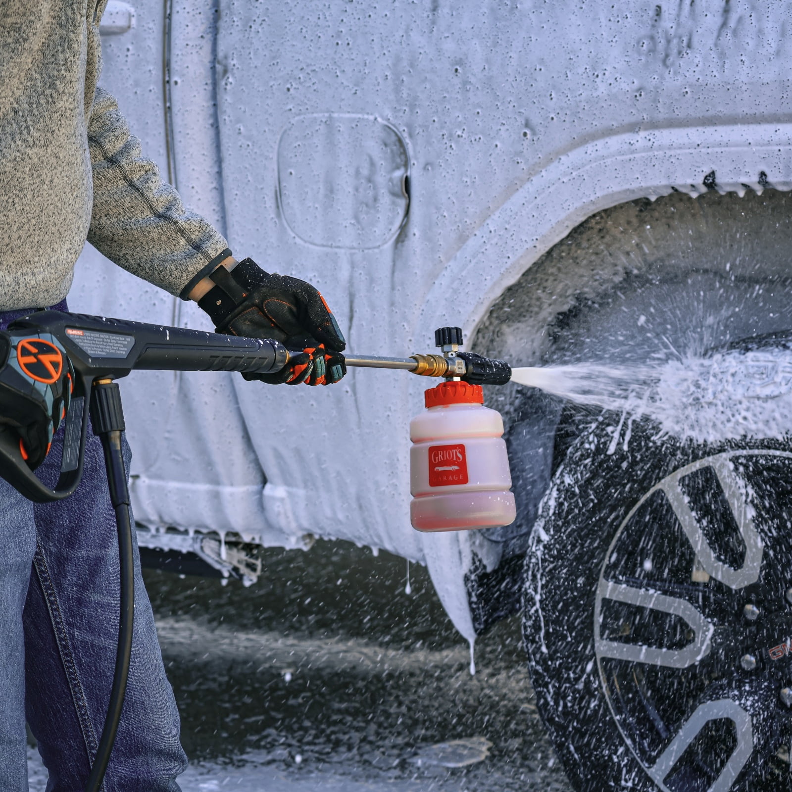 SENIX 2000 PSI 1.2 GPM 13 Amp Electric Pressure Washer with 4 Quick-Connect Nozzles & Detergent Tank, HPWE13-M2