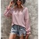 thumbnail image 2 of Camisa de manga larga, Camisa de manga larga Blusa transpirable con mangas con paneles Blusa con cuello en V Performance Driven, 2 of 6