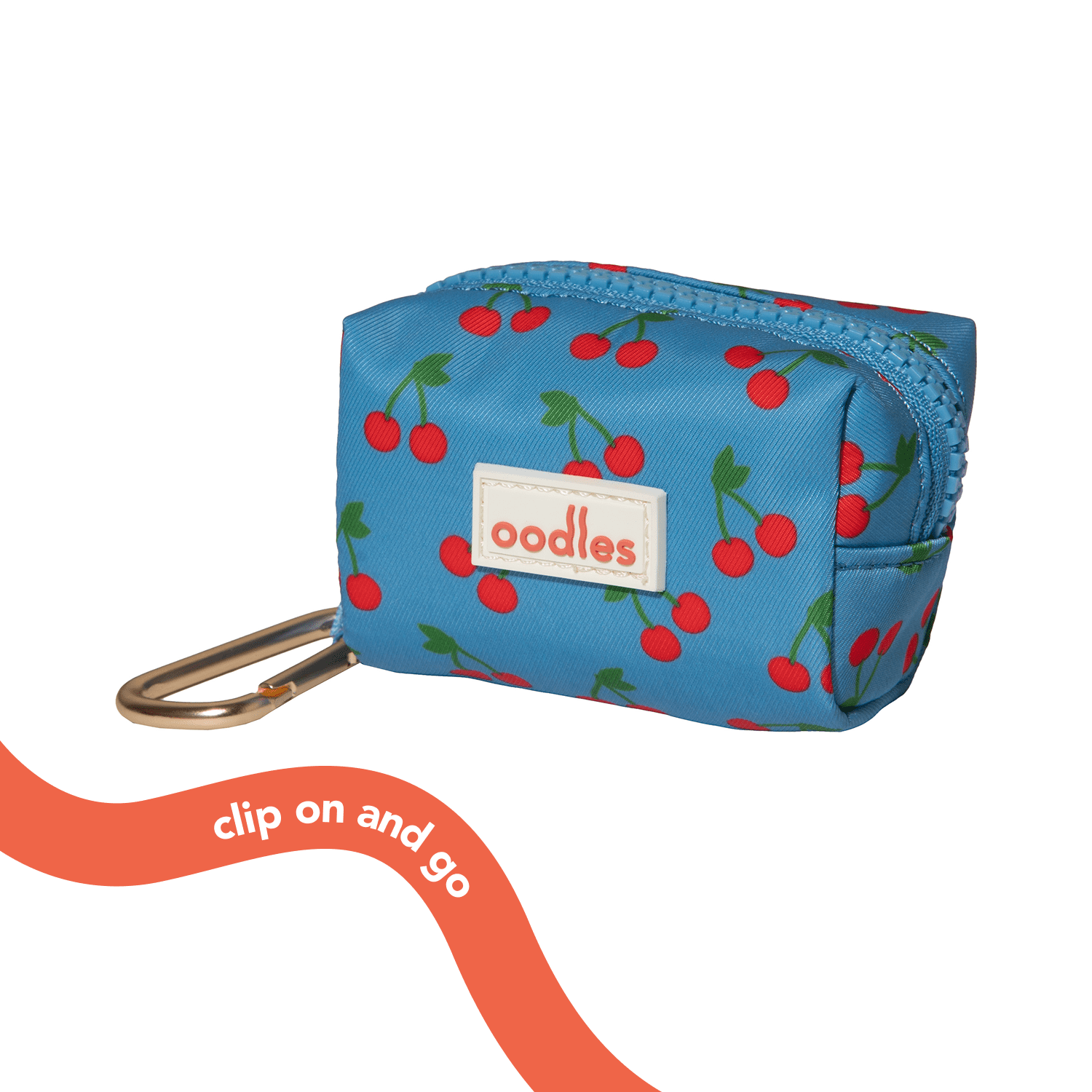 Oodles Blue Tart Cherries Dog Walking 3 Piece Set, Large