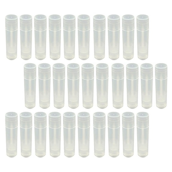 FUEENIRVA Lip Gloss Empty Containers 30Pcs Round Shape for Professional Makeup and Storage