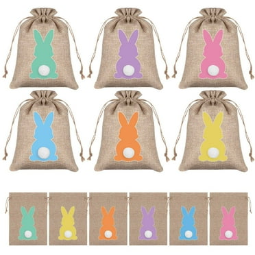 Easter Clearance 2024! CWCWFHZH 24 Sets Lovely Easter Drawstring Pocket Candy Bag Gift Bag Party Decoration Children