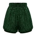 thumbnail image 5 of Sequin Shorts for Women 2026 Summer Elastic High Waist Y2k Glitter Straight Leg Sparkle Shorts Clubwear, 5 of 5