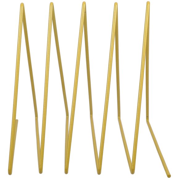 AURARMLET Desktop Document Stands File Holder For Desk Golden Iron Document Organization Bedside 1Pack
