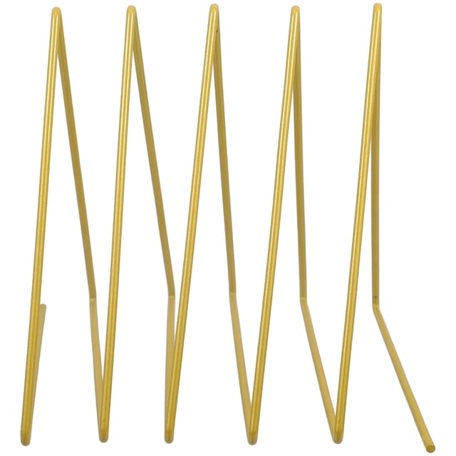 AURARMLET Desktop Document Stands File Holder For Desk Golden Iron Document Organization Bedside 1Pack
