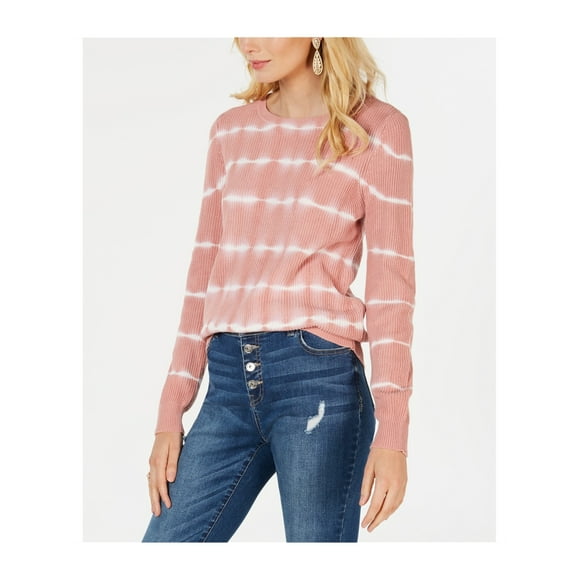 I-N-C Womens Tie-Dye Pullover Sweater ltpink L