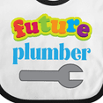 thumbnail image 4 of Inktastic Future Plumber Boys Baby Bib, 4 of 4