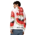 thumbnail image 4 of Kdxio Watermelon Gnome Print Men Hoodies Casual Hoodies for Men with Zip Pockets Full Zip Long Sleeve Sweatshirt Sports Hooded Jacket-3X-Large, 4 of 5