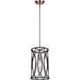 thumbnail image 1 of Alton Pendant Light Fixture - Matte Black and Gold, 1 of 1