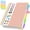 Pink, variant on NIRMIRO 5 Subject Notebook College Ruled, A5 Hardcover Notebook with Removable Dividers Tabs, 300 Pages 100GSM Thick Paper, Inner Pocket, Spiral Journal Notebook for Women/Men Writing, 6.1" X 8.4"