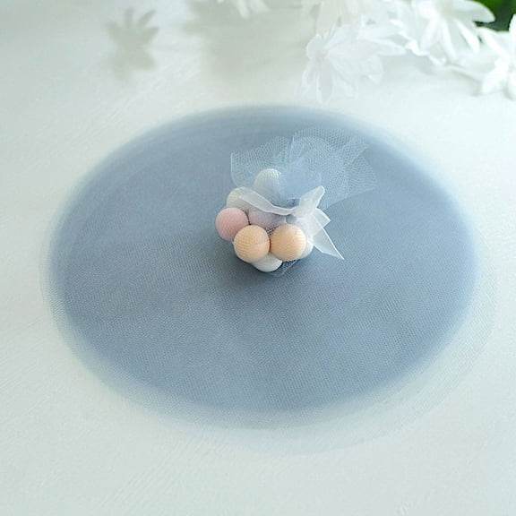 BalsaCircle 25 Dusty Blue 9" Tulle Circles Wedding Party Baby Shower FAVORS