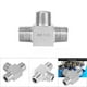 thumbnail image 1 of Conector de rosca macho, accesorios de tubería de 3 vías, conector de tubería, accesorios de tubería confiables y duraderos, 1 of 8