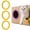 Yellow, variant on 3-Pack Cat Self Groomer for Cardboard Box, DIY Grooming Brush Ring for Cat House Door Hole, Hands-Free Corner Scratching Brush for Removing Loose Hair and Shedding (A)