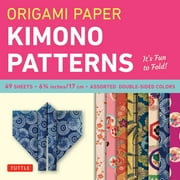 TUTTLE PUBLISHING Origami Paper - Kimono Patterns - Small 6 3/4 - 48 Sheets: Tuttle Origami Paper: Origami Sheets Printed with 8 Different Designs: Instructions for 6 Projects Included (Other)