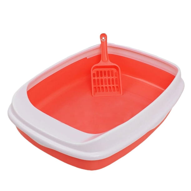 Inodoro de Arena para Mascotas Reflexivo Arena de Caja de Arena - Rosa Aleatorio Yuyangstore Cacerola para arena para mascotas