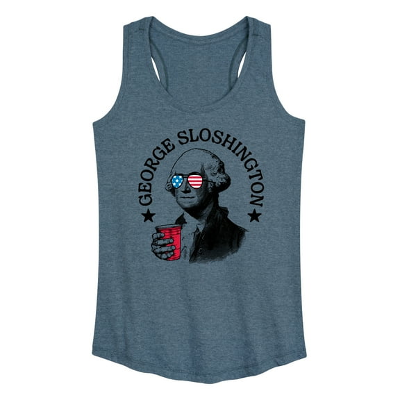 Instant Message - George Sloshington - Women's Racerback Tank Top