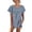 Navy, variant on Women's Swiss Dot Flutter Sleeve Top, Jacquard Crewneck Loose Fit Tee